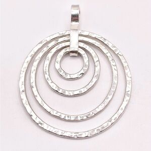 Sterling Silver multi Circle Pendant